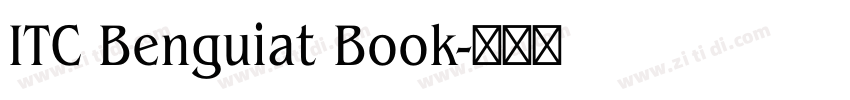 ITC Benguiat Book字体转换